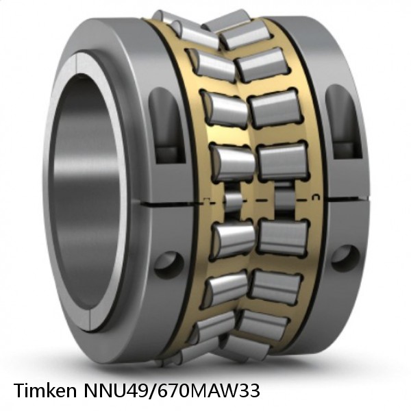 NNU49/670MAW33 Timken Tapered Roller Bearing Assembly
